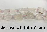 CNG3559 15.5 inches 18*20mm - 25*30mm nuggets rough rose quartz beads