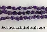 CNG3581 15.5 inches 8*10mm - 10*12mm nuggets amethyst beads