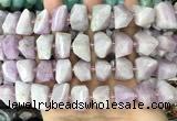 CNG3603 15.5 inches 13*20mm - 15*24mm faceted nuggets kunzite beads