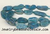 CNG3622 20*35mm - 30*45mm freeform plated druzy agate beads