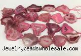 CNG3639 15.5 inches 22*30mm - 30*40mm freeform druzy agate beads