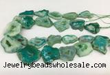 CNG3642 15.5 inches 22*30mm - 30*40mm freeform druzy agate beads