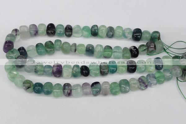 CNG39 15.5 inches 11*15mm nuggets fluorite gemstone beads