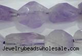 CNG390 15.5 inches 13*15mm – 16*23mm faceted nuggets lavender amethyst bead