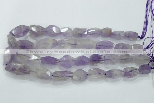 CNG390 15.5 inches 13*15mm – 16*23mm faceted nuggets lavender amethyst bead