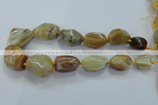 CNG416 15.5 inches 18*20mm - 28*40mm nuggets agate gemstone beads