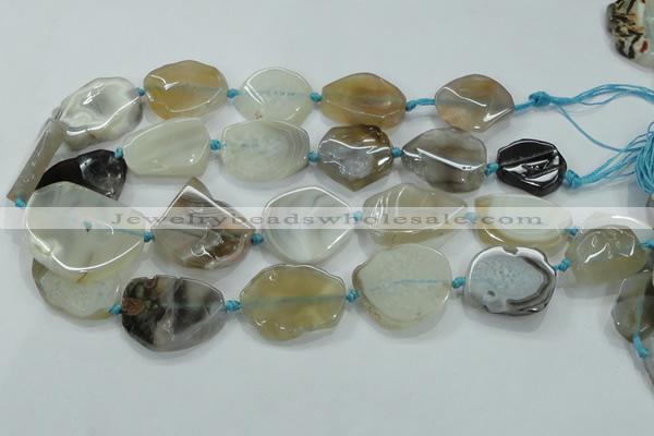 CNG451 15.5 inches 20*28mm - 30*42mm nuggets agate gemstone beads