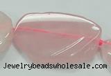 CNG460 15.5 inches 20*30mm - 45*55mm nuggets rose quartz beads