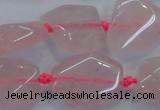 CNG465 15.5 inches 13*18mm - 20*30mm nuggets rose quartz beads