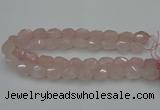 CNG5003 15.5 inches 12*16mm - 15*20mm faceted nuggets rose quartz beads