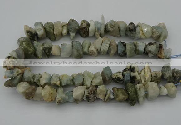 CNG5011 15.5 inches 10*15mm - 15*20mm nuggets aquamarine beads