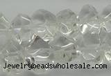 CNG5023 15.5 inches 10*14mm - 13*18mm faceted nuggets white crystal beads