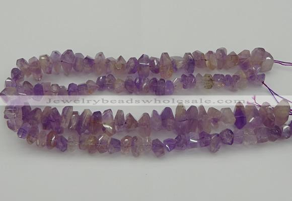 CNG5025 15.5 inches 6*10mm - 10*18mm faceted nuggets ametrine beads