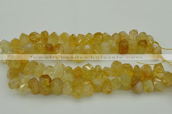 CNG5048 15.5 inches 12*16mm - 13*18mm faceted nuggets citrine beads