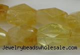 CNG5050 15.5 inches 13*18mm - 15*20mm faceted nuggets citrine beads