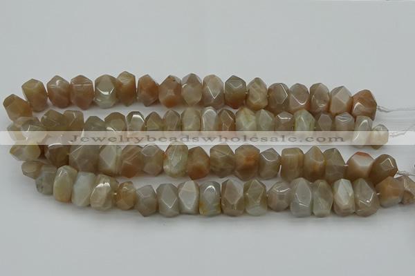 CNG5054 15.5 inches 10*14mm - 12*16mm faceted nuggets moonstone beads