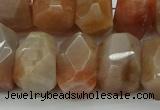 CNG5060 15.5 inches 15*20mm - 16*25mm faceted nuggets sunstone beads