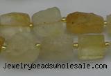 CNG5073 15.5 inches 8*10mm - 15*20mm nuggets citrine beads