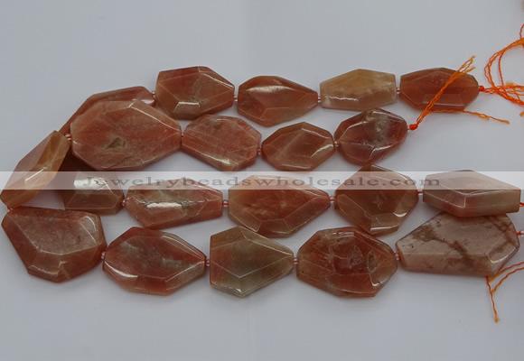 CNG5083 15.5 inches 20*30mm - 25*45mm freeform sunstone beads