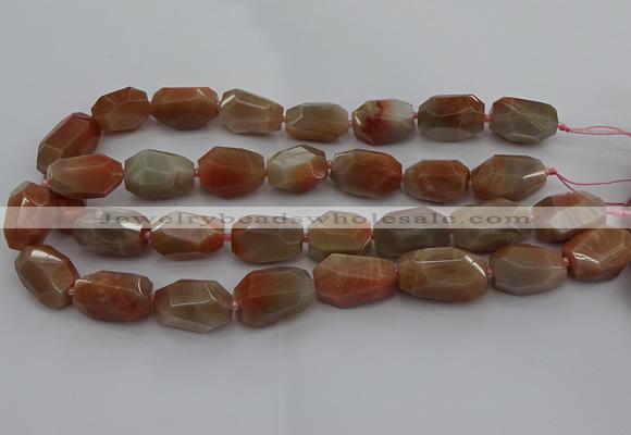 CNG5090 15.5 inches 13*18mm - 15*25mm faceted nuggets sunstone beads