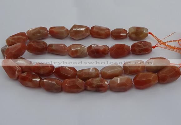 CNG5091 15.5 inches 13*18mm - 15*25mm faceted nuggets sunstone beads