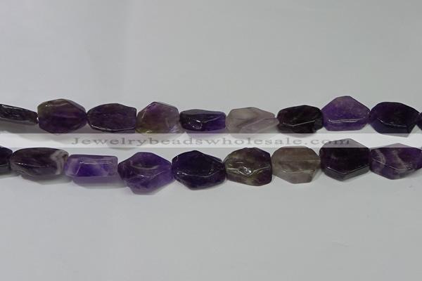 CNG5104 15.5 inches 14*20mm - 18*25mm freeform amethyst beads