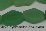 CNG5124 14*20mm - 18*25mm freeform matte green aventurine beads