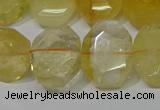 CNG5129 15.5 inches 15*18mm - 15*20mm faceted freeform citrine beads