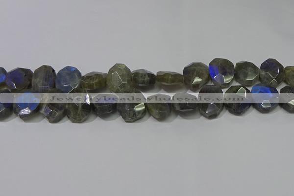 CNG5144 15.5 inches 15*18mm - 15*20mm faceted freeform labradorite beads