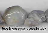 CNG52 15.5 inches 24*30mm nuggets botswana agate gemstone beads