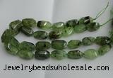 CNG5203 13*18mm - 15*25mm faceted nuggets green rutilated quartz beads