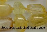 CNG5232 15.5 inches 12*16mm - 15*25mm faceted nuggets citrine beads