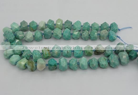 CNG5271 15.5 inches 10*14mm - 15*20mm faceted nuggets amazonite beads