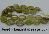 CNG5284 15.5 inches 20*30mm - 35*45mm faceted freeform lemon quartz beads