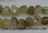 CNG5297 15.5 inches 5*8mm - 12*16mm nuggets golden rutilated quartz beads