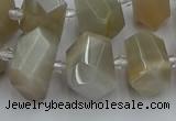 CNG5300 15.5 inches 12*16mm - 15*20mm faceted nuggets moonstone beads