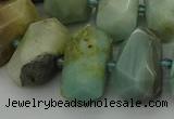 CNG5337 15.5 inches 12*16mm - 15*20mm faceted nuggets amazonite beads