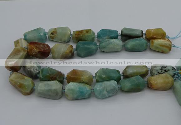 CNG5341 15.5 inches 13*18mm - 18*30mm faceted nuggets amazonite beads