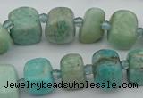 CNG5378 15.5 inches 8*12mm - 12*16mm nuggets amazonite beads