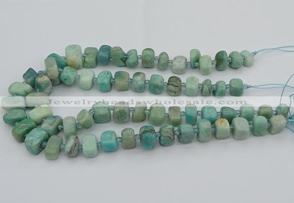 CNG5378 15.5 inches 8*12mm - 12*16mm nuggets amazonite beads