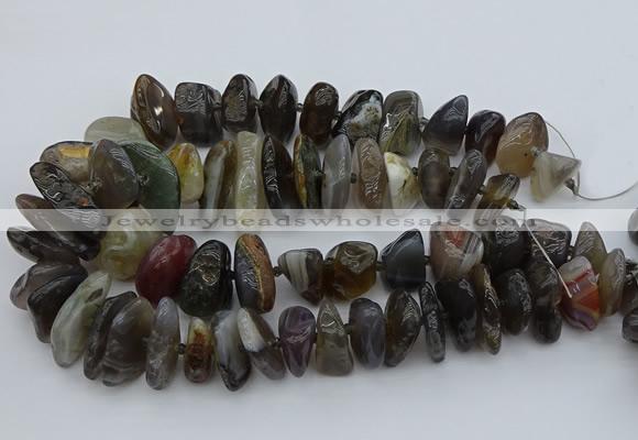 CNG5431 12*16mm - 20*28mm nuggets botswana agate gemstone beads