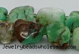 CNG5433 10*14mm - 20*30mm nuggets Australia chrysoprase beads