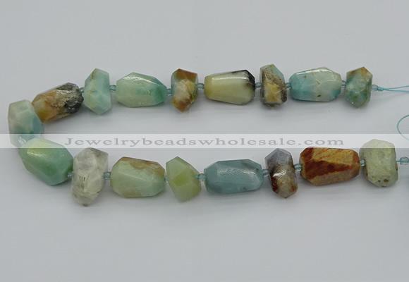 CNG5437 15.5 inches 12*16mm - 18*25mm faceted nuggets amazonite beads