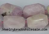 CNG5446 15.5 inches 12*16mm - 15*25mm faceted nuggets kunzite beads