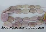 CNG5448 15.5 inches 20*30mm - 35*45mm faceted freeform kunzite beads