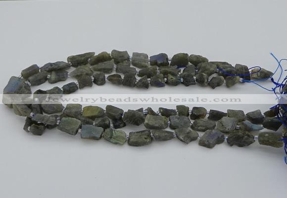 CNG5527 15.5 inches 6*8mm - 10*15mm nuggets labradorite beads