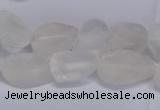 CNG5530 15.5 inches 10*14mm - 12*16mm nuggets white crystal beads