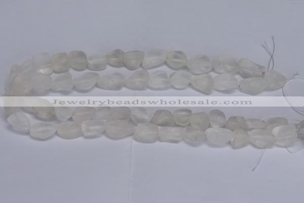 CNG5530 15.5 inches 10*14mm - 12*16mm nuggets white crystal beads