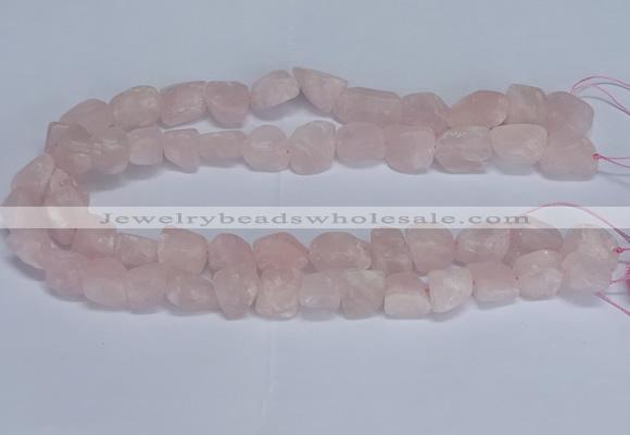 CNG5531 15.5 inches 10*14mm - 12*16mm nuggets rose quartz beads