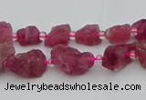 CNG5550 15.5 inches 4*6mm - 8*12mm nuggets pink tourmaline beads